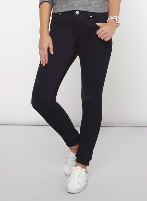 Petite Blue and Black Darcy Jeans